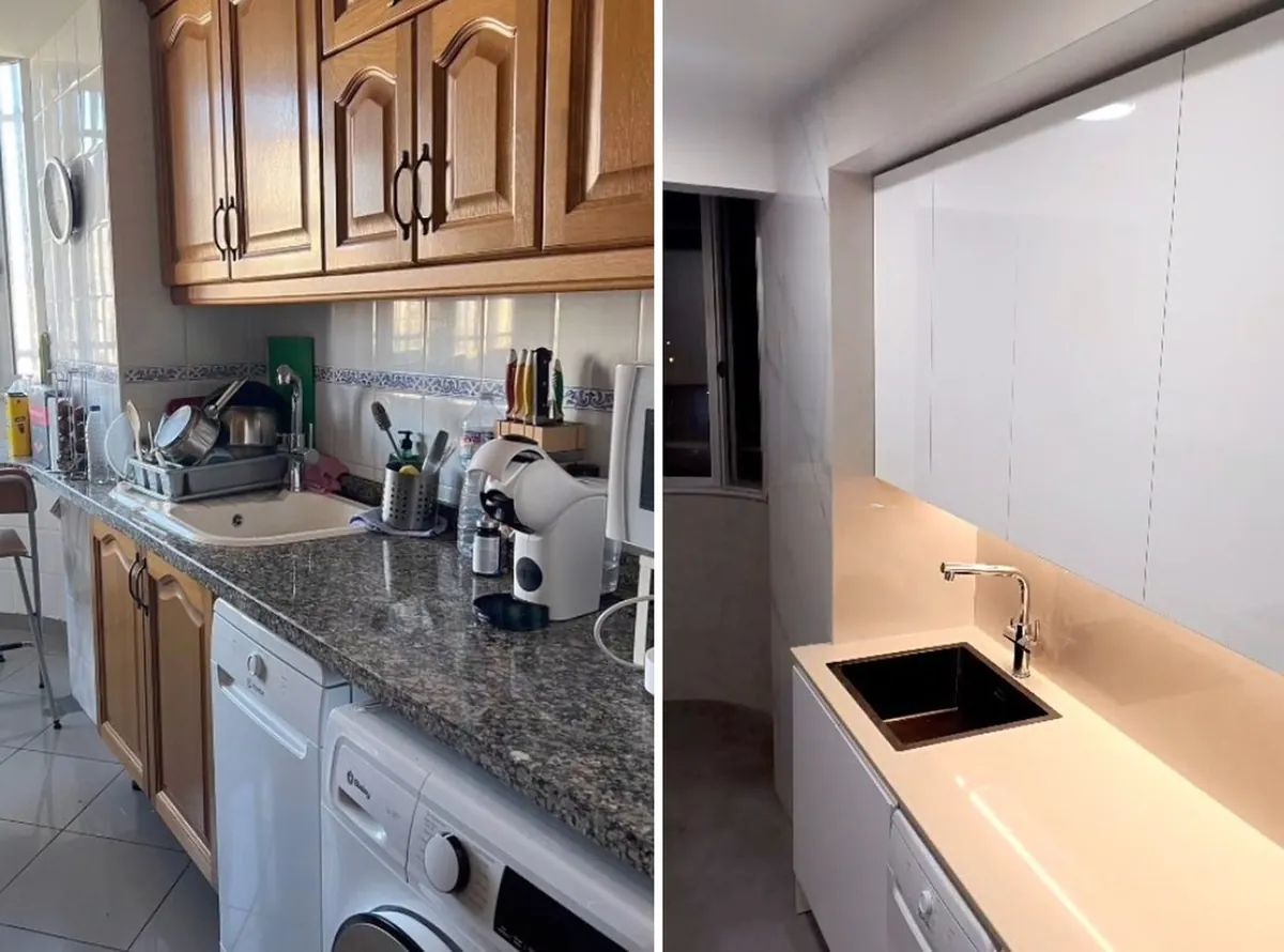 Reforma de cocina antes y después en Playa de San Juan, Alicante